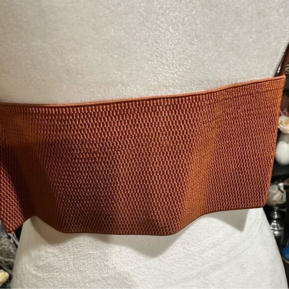 Faux Leather Brown Under Bust Belt Harness Size Large NWT - Picture 8 of 9